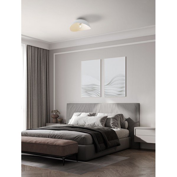 Matinės baltos spalvos iš metalo lubinis šviestuvas Opsi – Nova Luce-image-1