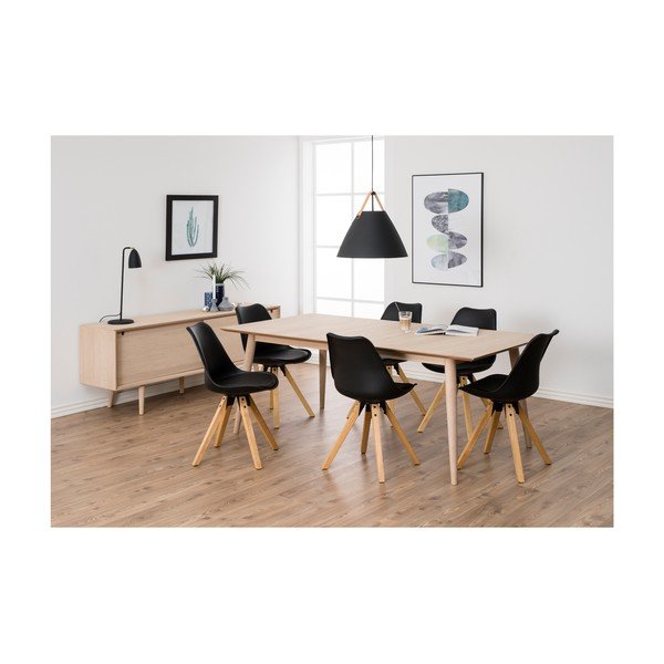 Išskleidžiamas valgomojo stalas su ąžuolo medienos pagrindu Actona Century, 200 x 100 cm-image-3