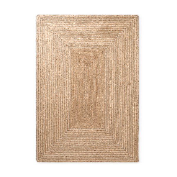 Apverčiamas/rankų darbo natūralios spalvos/šviesios natūralios spalvos iš džiuto kilimas 200x300 cm Juno – Hanse Home-image-4