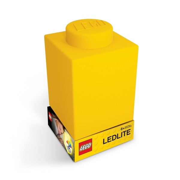 Geltona silikoninė naktinė lemputė LEGO® Classic Brick