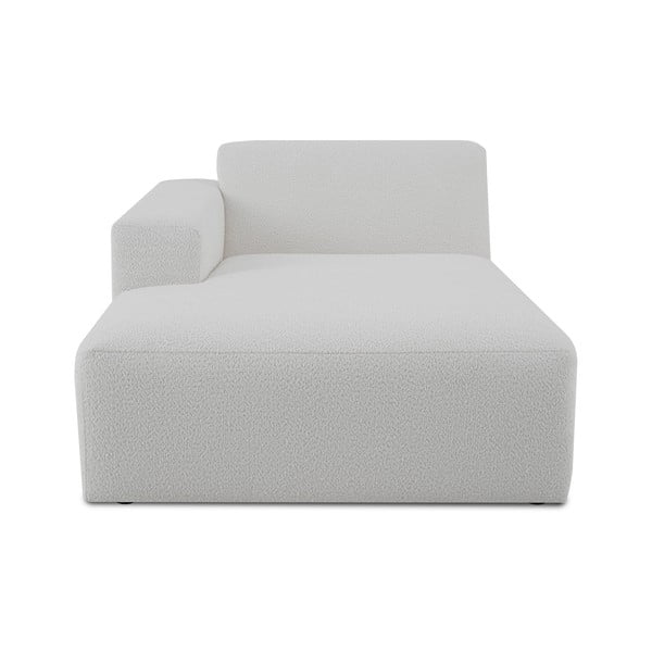 Iš boucle modulinė sofa baltos spalvos (su kairiuoju kampu) Roxy – Scandic
