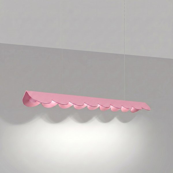 Rožinės spalvos iš aliuminio kabantis šviestuvas LED BISCUIT – Thoro-image-1