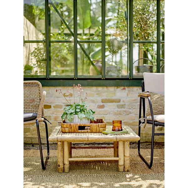 Sodo krėslas pilkos spalvos/smėlio spalvos Mundo – Bloomingville-image-1