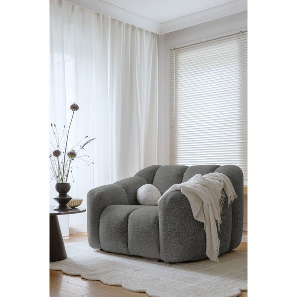 Pilkos spalvos krėslas Shell – Miuform-image-2