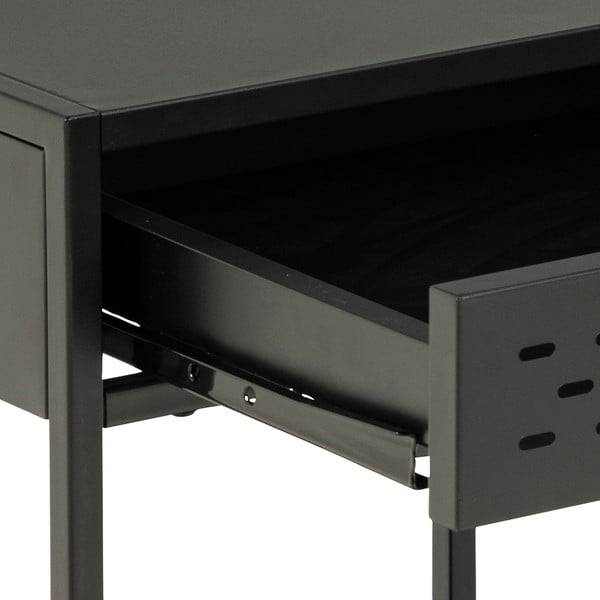 Juodas metalinis naktinis staliukas su stalčiumi Actona Newcastle-image-1