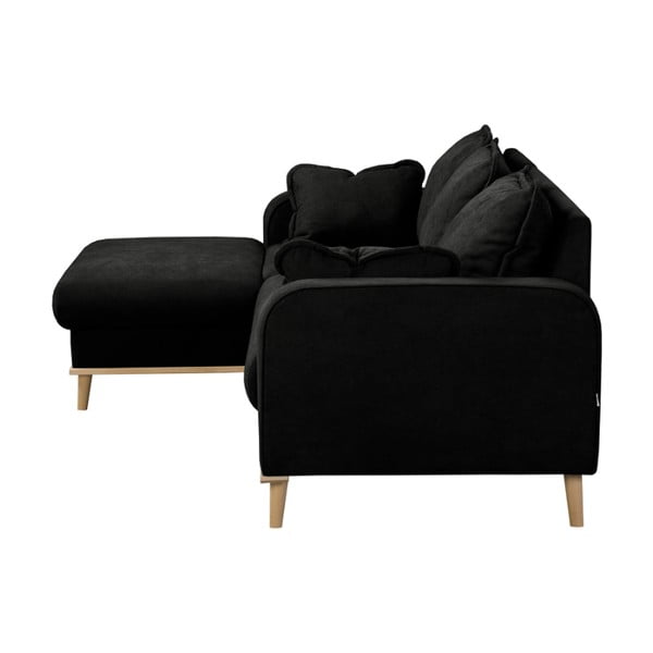 Juoda kampinė sofa (kairysis kampas) Beata - Ropez-image-4