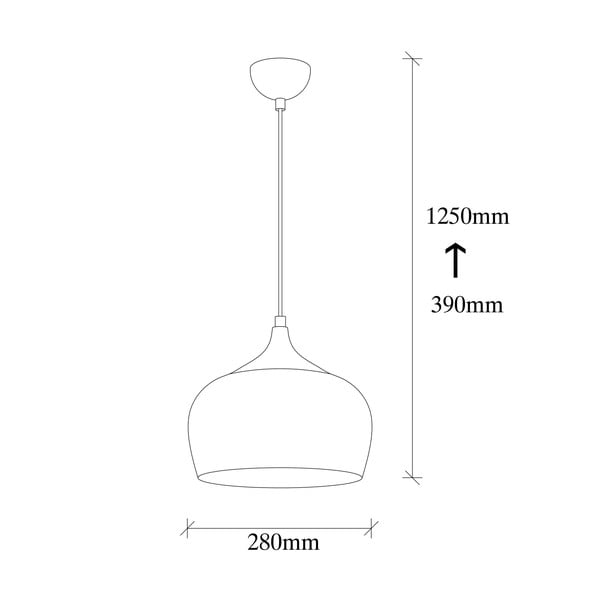 Rudas pakabinamas šviestuvas Opviq lights Sağlam-image-3