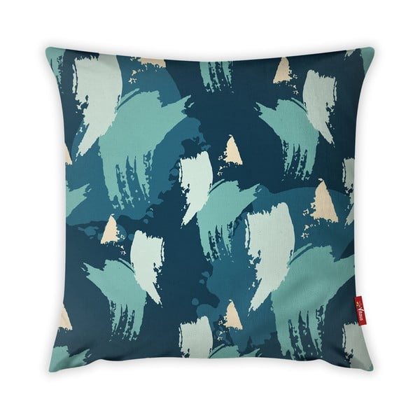 Mėlynas medvilninis pagalvėlės užvalkalas Vitaus, 42 x 42 cm