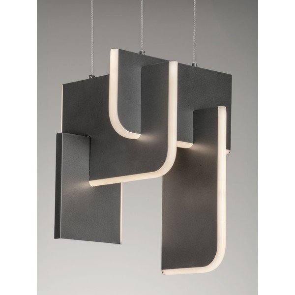 Šviesiai pilkos spalvos iš metalo kabantis šviestuvas LED su pritemdymo funkcija Totem – Nova Luce-image-1