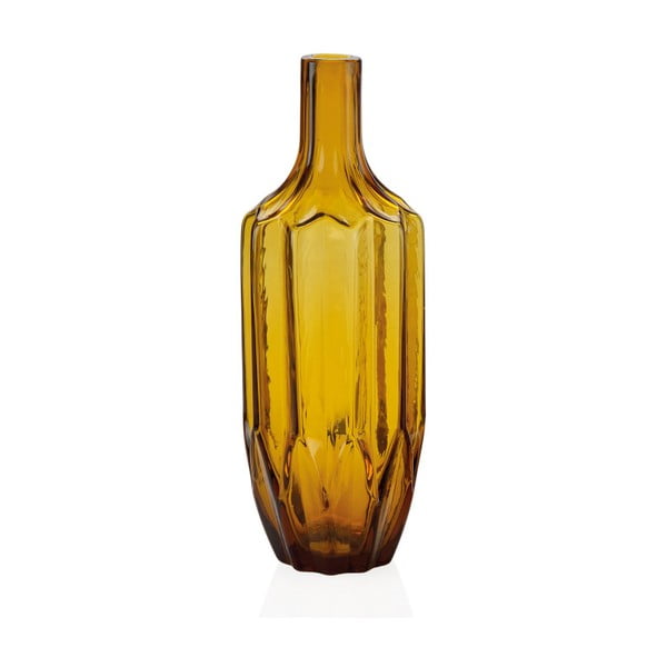 Gintarinė geltono stiklo vaza "Andrea House Amber", didelė
