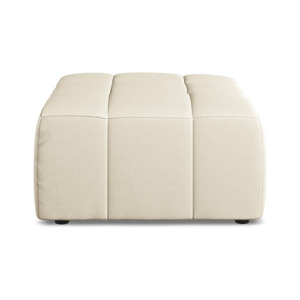 Smėlio spalvos iš dirbtinės odos taburetė Aloha – Makamii