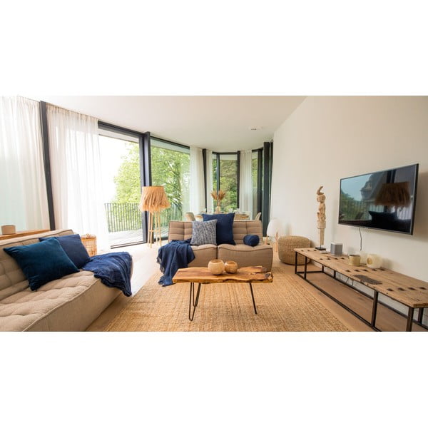 Iš medvilnės antklodė ir pledas 130x160 cm Slub – Tiseco Home Studio-image-1