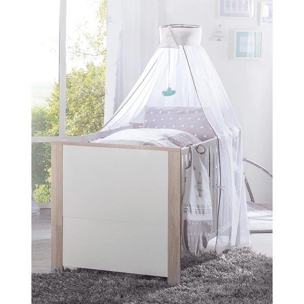 Vaikiška lovelė baltos spalvos/natūralios spalvos 70x140 cm Olaf – Roba-image-3