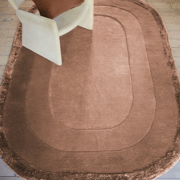 Rankų darbo iš vilnos mišinio kilimas raudonos plytų spalvos 160x230 cm Halo – Asiatic Carpets-image-1