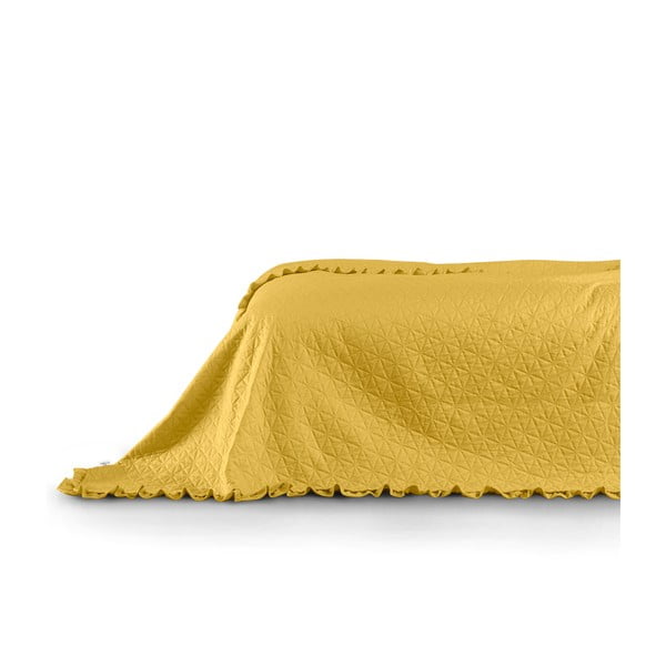 Geltonas lovos užtiesalas "AmeliaHome Tilia", 220 x 240 cm