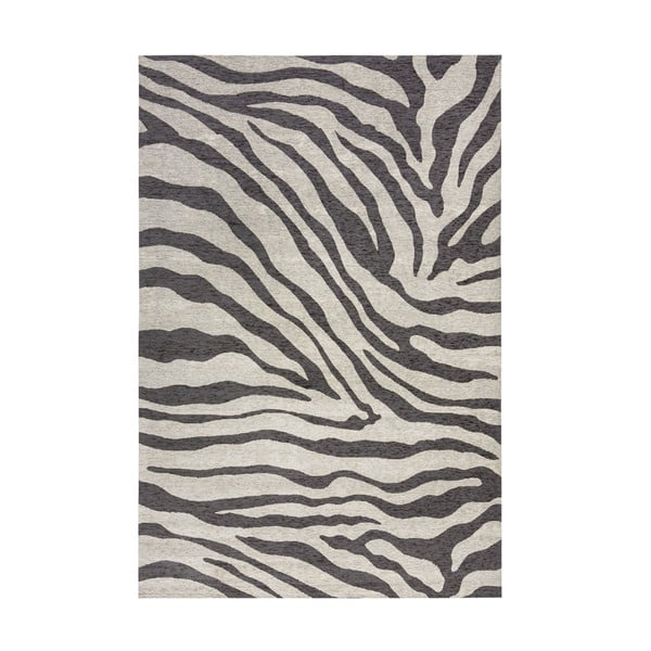 Juodos ir pilkos spalvos kilimas Flair Rugs Zebra, 120 x 170 cm