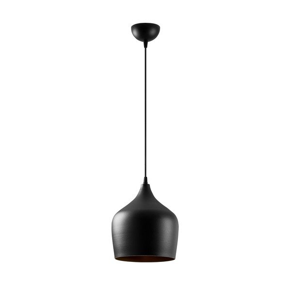 Kabantis šviestuvas juodos spalvos ø 22 cm su metaliniu gaubtu Dodo – Opviq lights
