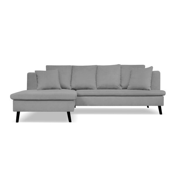 Pilka sofa keturiems asmenims su šezlongu kairėje pusėje Cosmopolitan Design Hamptons