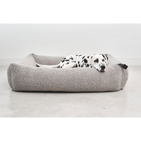 Iš boucle augintinio guolis pilkos spalvos šuniui 71x91 cm Senso Pebble M – MiaCara-image-3