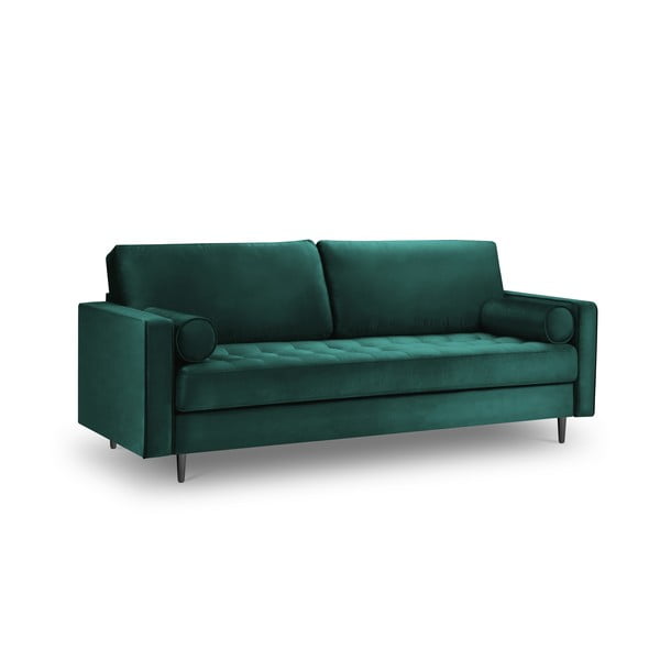 Smaragdo spalvos aksominė sofa Milo Casa Santo, 219 cm-image-2