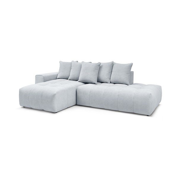Šviesiai pilka kampinė sofa (kairysis kampas) Mont-Blanc - Bobochic Paris-image-3