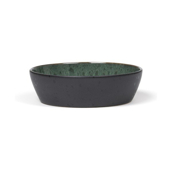 Žalios spalvos/juodos spalvos iš akmens masės mažas dubuo Gastro Green/Black – Bitz