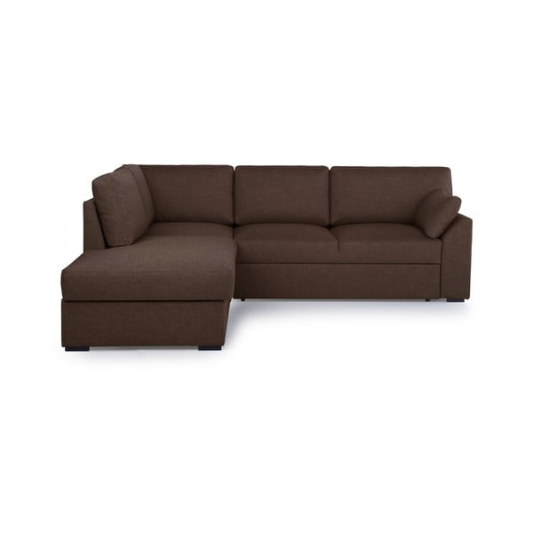 Sulankstoma kampinė sofa rudos spalvos (su kairiuoju kampu) Janson – Scandic