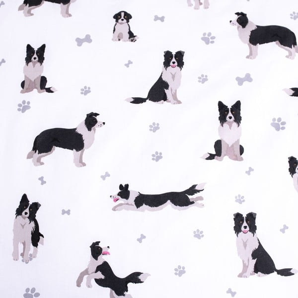 Iš medvilnės viengulė vaikiška patalynė 140x200 cm Border Collie – Jerry Fabrics-image-3