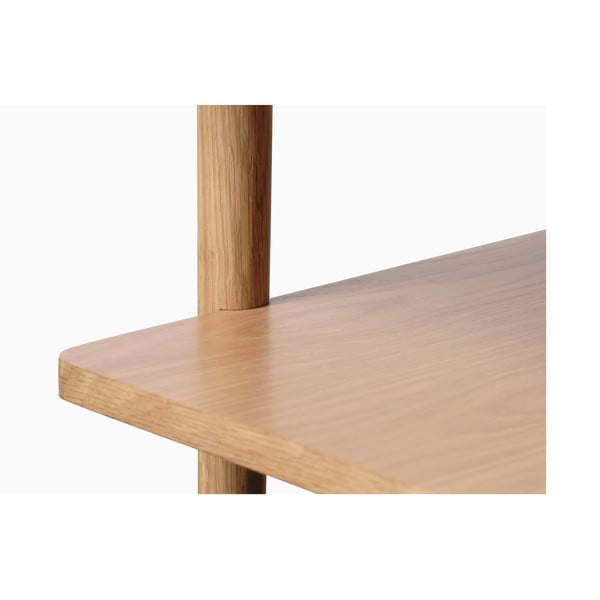 Kavos staliukas natūralios spalvos su ąžuolo dekoro stalviršiu 60x120 cm Ponza – Unique Furniture-image-3