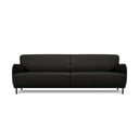Juoda odinė sofa Windsor & Co Sofas Neso, 235 x 90 cm