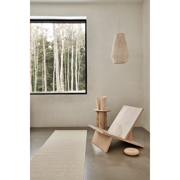 Kreminės spalvos lauko kilimas 70x300 cm Emm Vanilla – Pappelina-image-1