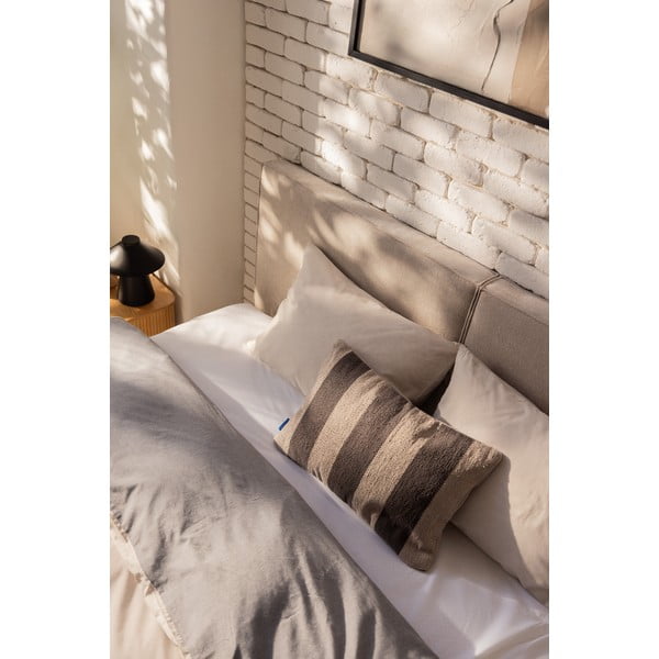 Smėlio spalvos spyruoklinė lova 180x200 cm Olia Bold – Bonami Selection-image-3