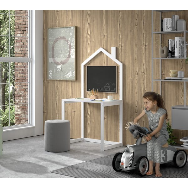 Iš pušies masyvo vaikiškas rašomasis stalas 50x80.5 cm DALLAS – Vipack-image-1