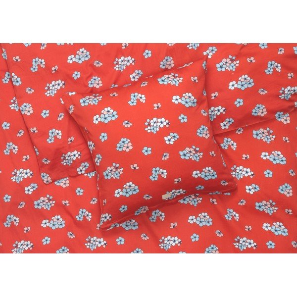 Dvigulė/itin ilga patalynė raudonos plytų spalvos iš satino medvilnės 200x220 cm Grand Pleasantly – JUNA-image-1