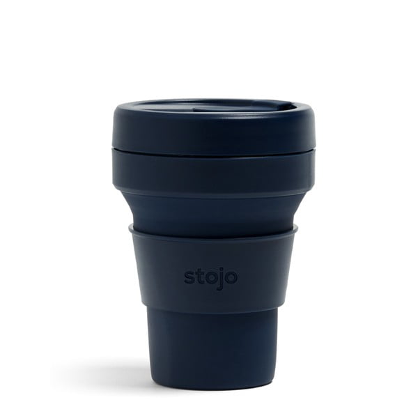 Mėlynas kelioninis puodelis Stojo Pocket Cup Denim, 355 ml