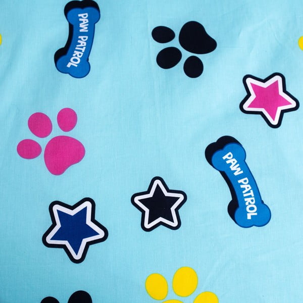 Iš medvilnės viengulė vaikiška patalynė su žėrinčiu efektu 140x200 cm Paw Patrol – Jerry Fabrics-image-4