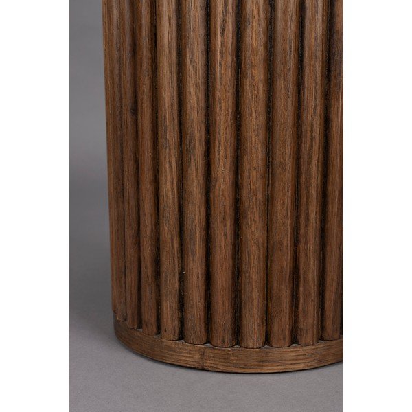 Apvalios formos šoninis stalas su akmens stalviršiu ø 35 cm Arda – Dutchbone-image-3