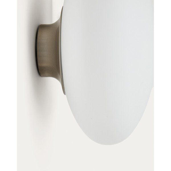 Baltos spalvos/sidabrinės spalvos sieninė lempa ø 26 cm Bamila – Kave Home-image-4