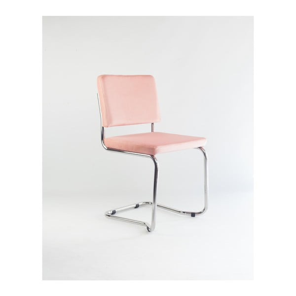 Kėdė su rausvo aksomo apmušalais Velvet Atelier Bertha