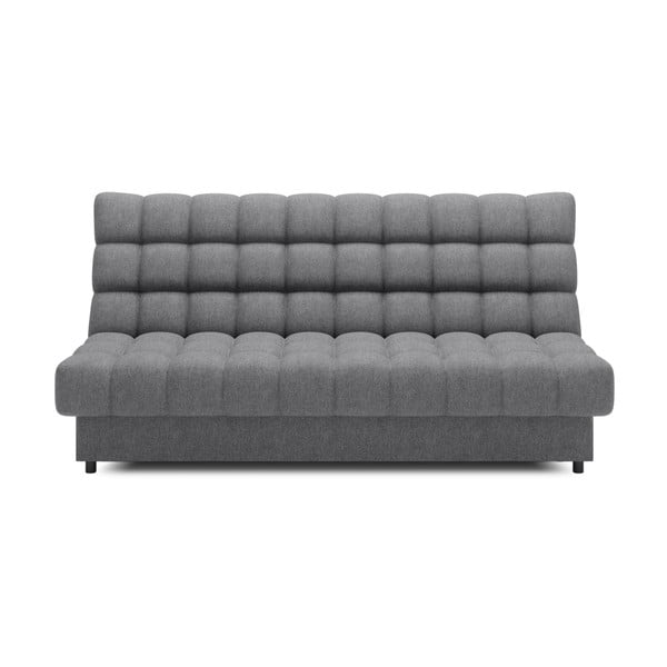 Pilkos spalvos iš šenilinio audinio sulankstoma/su sandėliavimo vieta sofa 197 cm Clareta – ELTAP