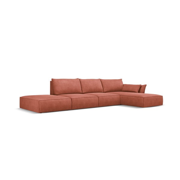 Raudona kampinė sofa (dešinysis kampas) Vanda - Mazzini Sofas-image-3