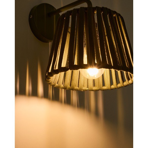 Sieninis lauko šviestuvas LED saulės baterijos (aukštis 23 cm) Aldet – Kave Home-image-2
