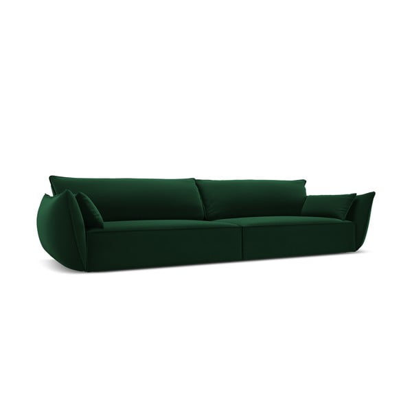 Tamsiai žalios spalvos iš velveto sofa 248 cm Vanda – Mazzini Sofas-image-2