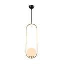 Aukso spalvos pakabinamas šviestuvas Squid Lighting Arch, aukštis 146 cm