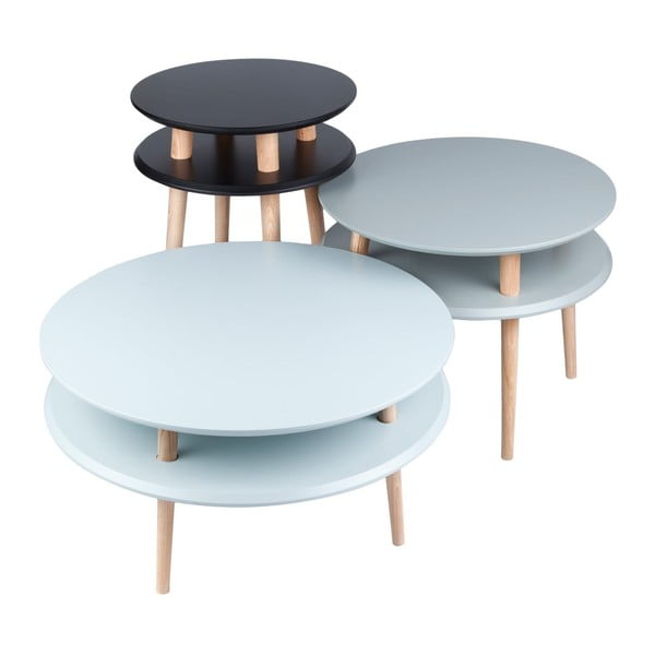 Baltas kavos staliukas Ragaba UFO, Ø 70 cm-image-2