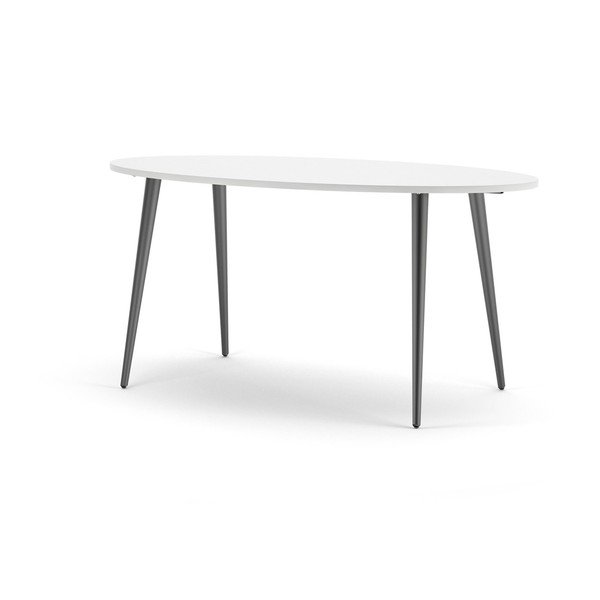 Valgomojo stalas su baltu stalviršiu 160x80 cm Oslo - Tvilum-image-1