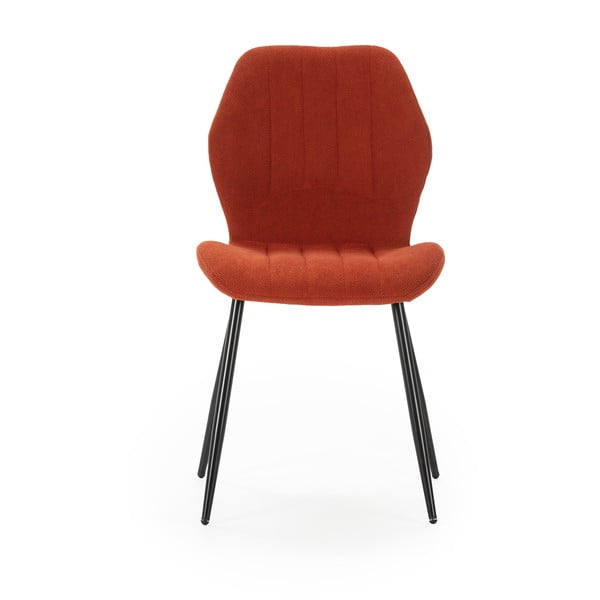 Valgomojo kėdės raudonos plytų spalvos 4 vnt. Milu – Marckeric-image-3