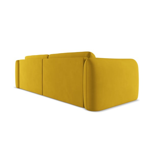 Geltonos spalvos sofa 210 cm Hoku – Makamii-image-4
