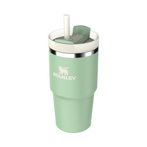 Šalavijo spalvos iš nerūdijančio plieno su šiaudeliu termosas 600 ml Quencher H2.0 FlowState Tumbler Pistachio – Stanley-image-1