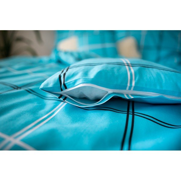 Turkio spalvos medvilnės patalynė viengulei lovai Cotton House Dita, 140 x 200 cm-image-2